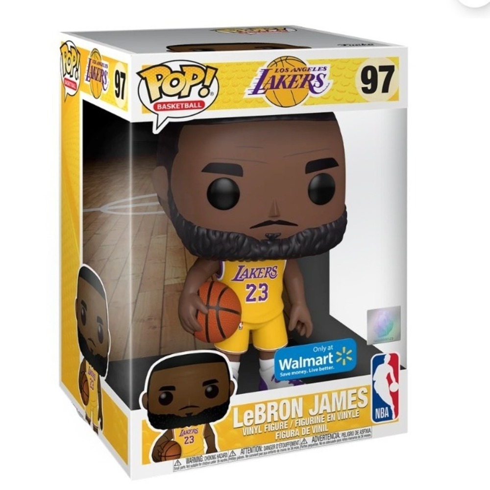 Funko Pop NBA LeBron James 97 Los Angeles Lakers Walmart Exclusive 10 in